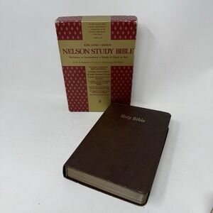 1970 Nelson Study Bible Red Letter Concordance Dictionary BOX King James 263BR‎